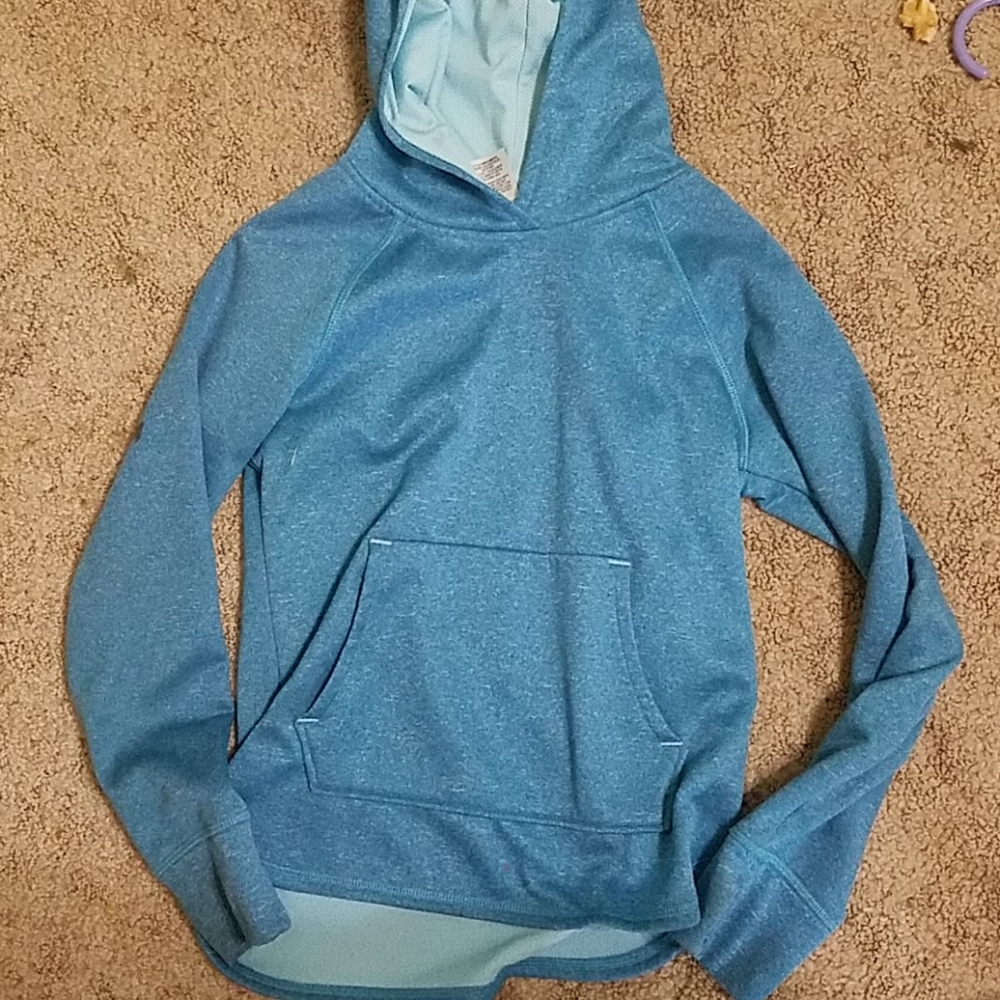 Blue hoodie